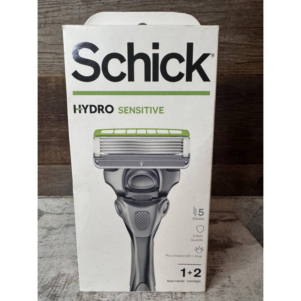 Schick Hydro 5 Men's Sensitive Razor – 1‎ Handle + 2 Cartridges